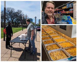 Rescue Markets Dallas distributes food to homeless people and pets